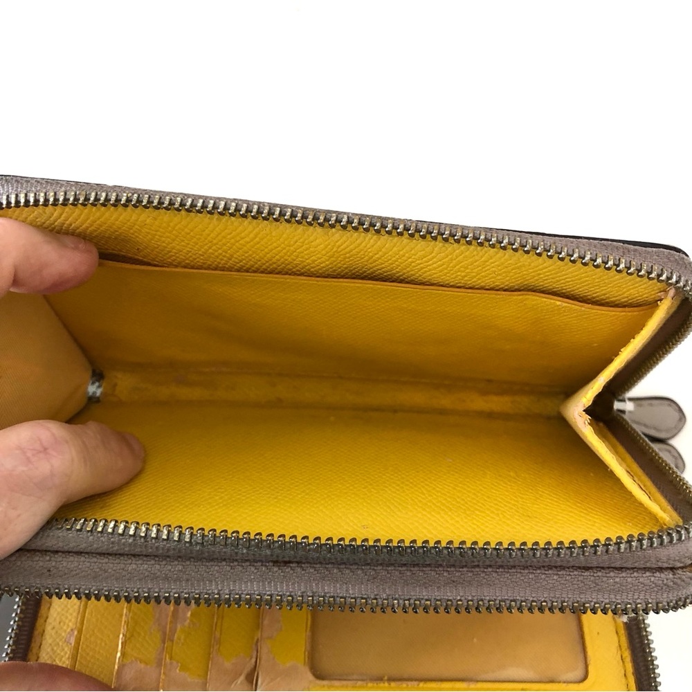 Coach Varsity Stripe Mini Bennett Satchel & Wristlet Cream Orange Yellow F38401 - Picture 16 of 17
